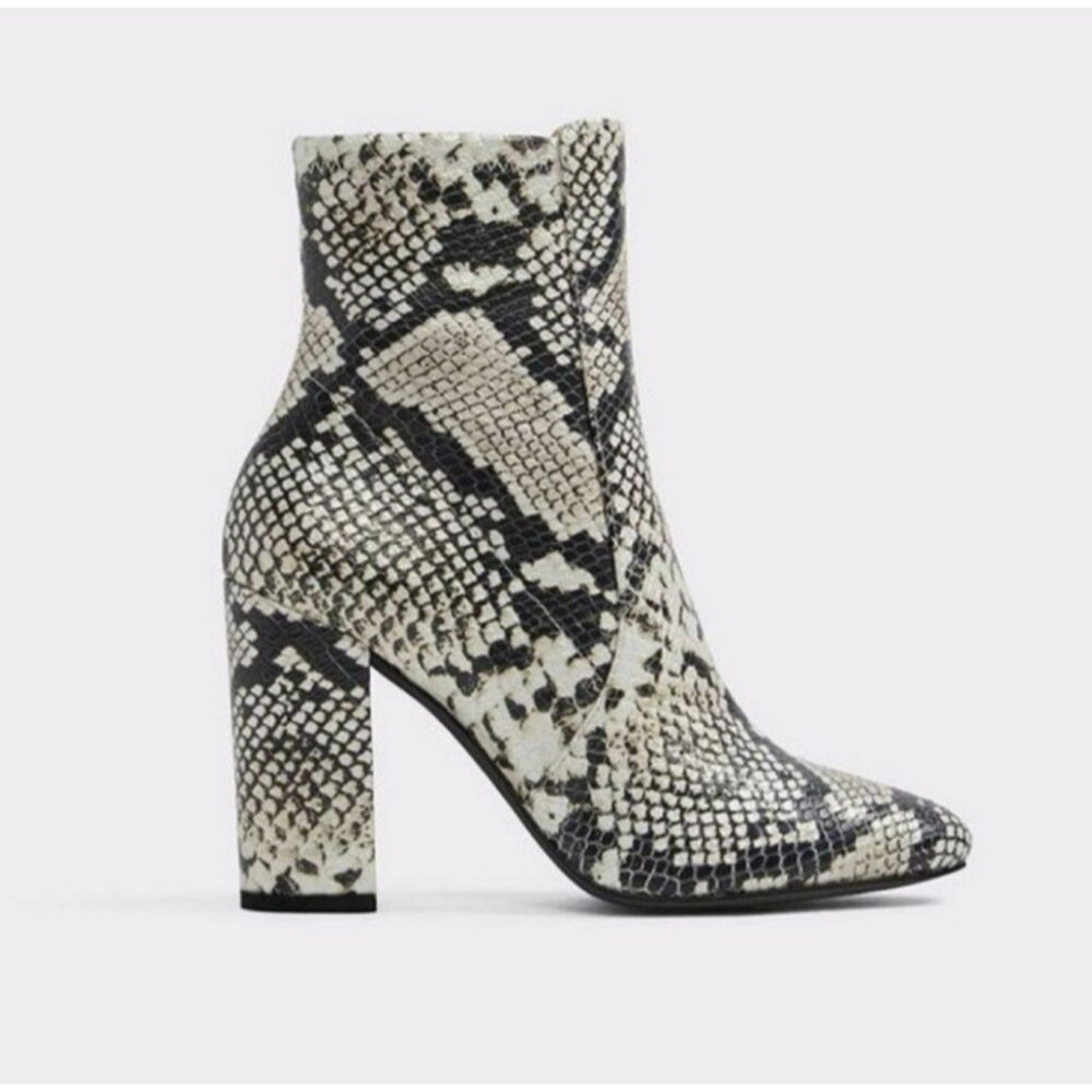 Aldo Snake Print Booties